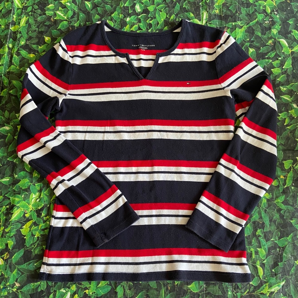 Tommy Hilfiger Women’s Long Sleeve Shirt Large Y2K